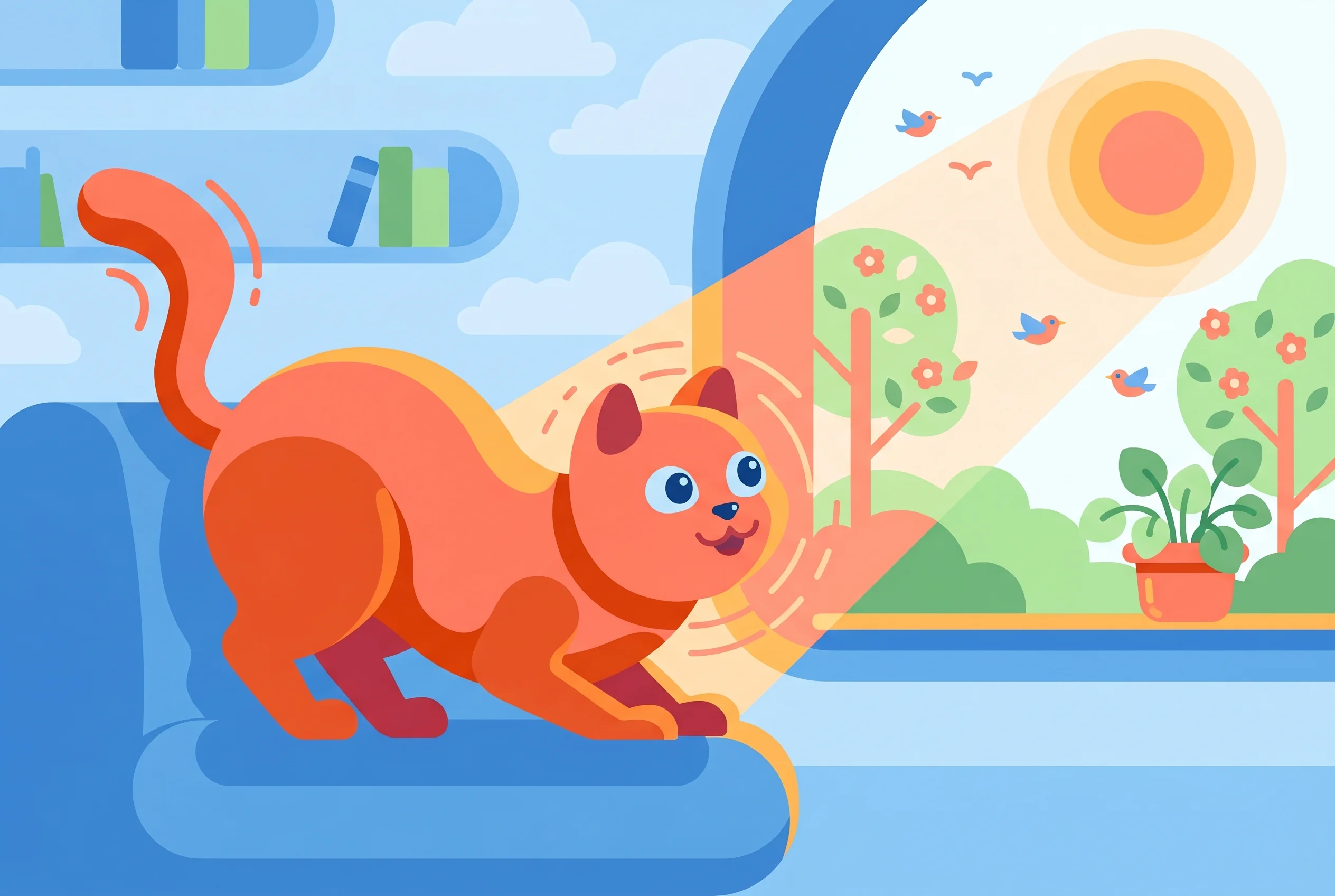 Animals curiosity quiz illustration — AIgneous Million Whys