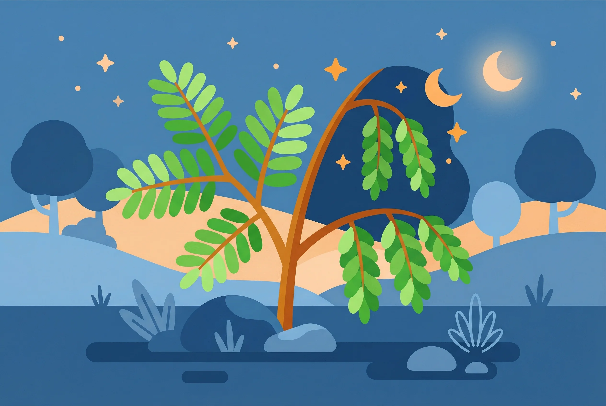 Plants curiosity quiz illustration — AIgneous Million Whys